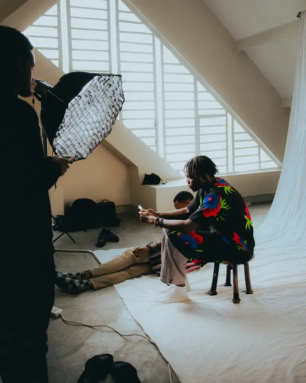 Behind the scenes: lighting setup on location