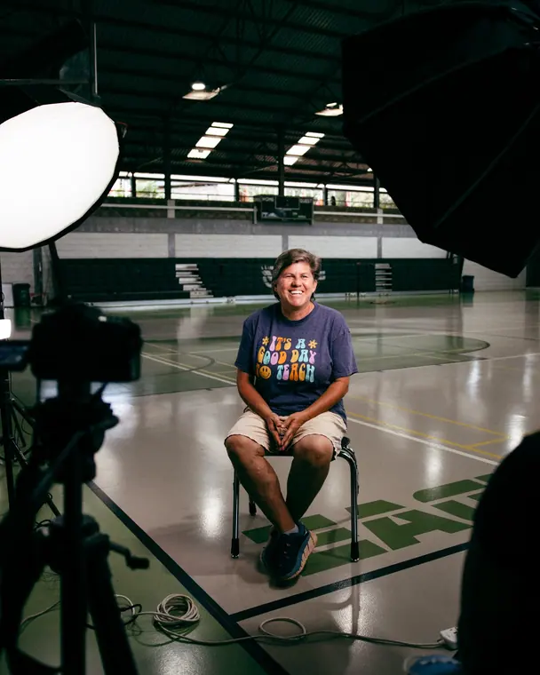 Behind the scenes: lighting setup on location