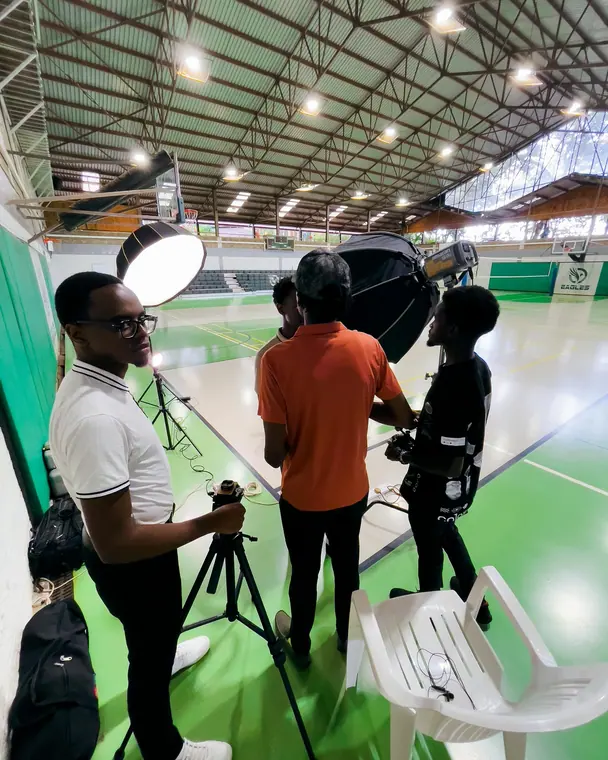 Behind the scenes: lighting setup on location
