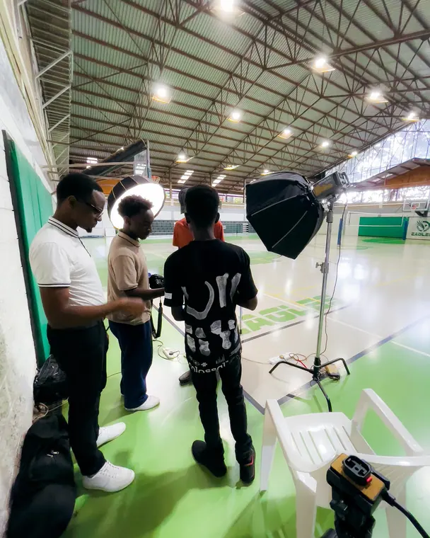Behind the scenes: lighting setup on location